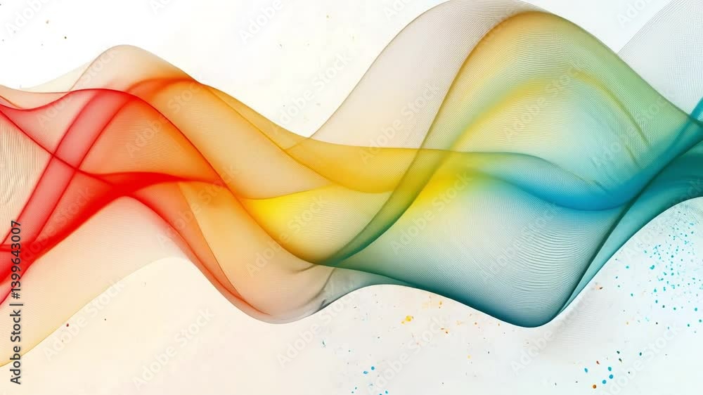 Poster colorful flowing abstract: a captivating display of vibrant hues intertwines, creating a dynamic and