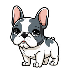 Fototapeta premium A French bulldog dog vector illustration