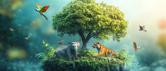 Conceptual illustration for World Animal Day