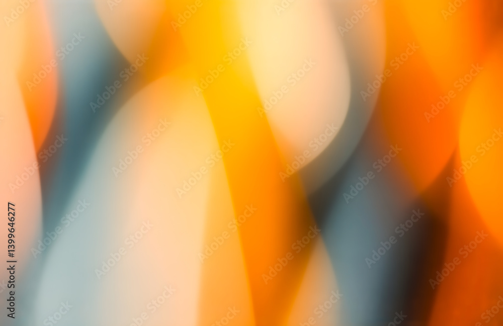 Leinwandbilder abstract image featuring blurred, flowing lines in warm and cool tones. the colors blend seamlessly,