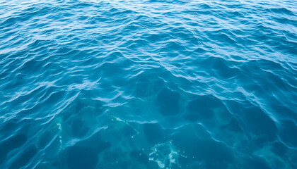 Fototapeta premium Sea water texture, ocean water surface, rippling sea texture, natural water background, ocean water pattern, sea wave texture