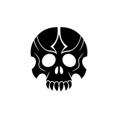 creative details Skull Icon Vector Illustration 