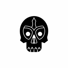 creative details Skull Icon Vector Illustration 