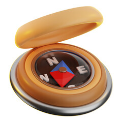 3D illustration of Compass