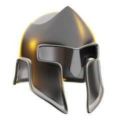 3D illustration of Greek Helmet