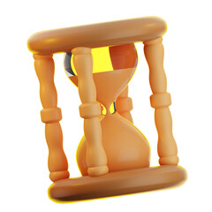 3D illustration of Hourglass