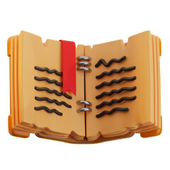 3D illustration of Old Books
