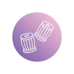 Tablas icon vector stock illustration