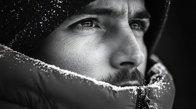 Focused Winter Explorer Portrait.