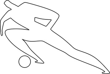 Soccer Player Outline
