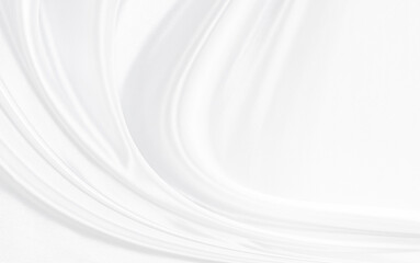 White gray satin texture that is white silver fabric silk background with beautiful soft blur...
