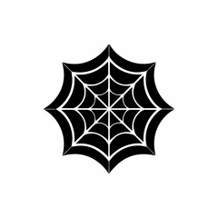 creative details Spider Web Icon Vector Illustration  