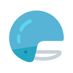 Helmet Icon Representing Protection, Safety Gear, and Sports Equipment