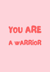 Motivation wall art, cartoon quote poster, greeting card, cute cover, pop art colors