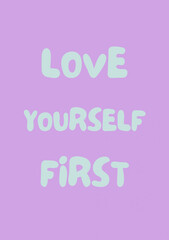 Motivation wall art, cartoon quote poster, greeting card, cute cover, pop art colors