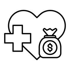 Obraz premium financial health icon