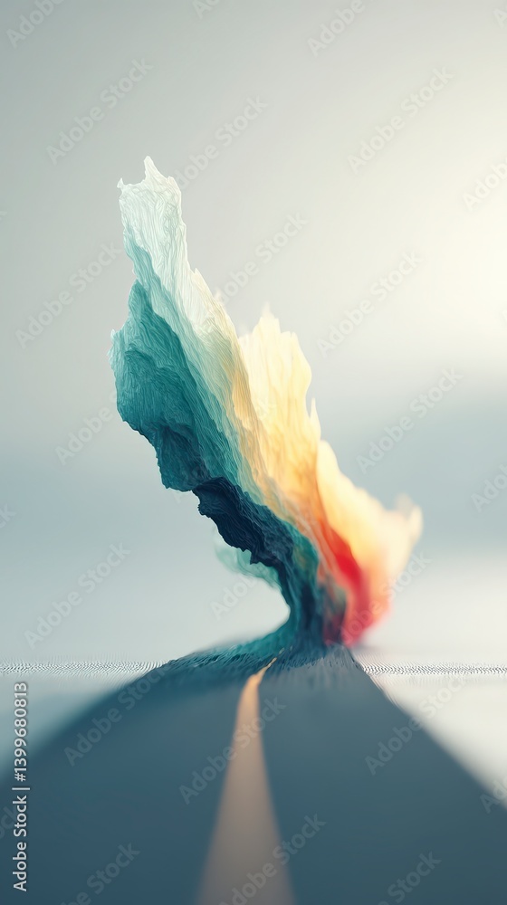 Poster abstract colorful swirls race track design dynamic movement competition hdr
