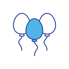 Balloons icon vector stock illustration