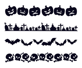 Halloween border collection