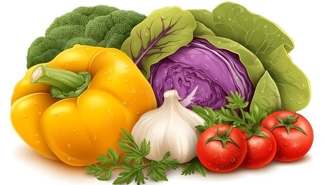 Fresh Vegetables Display - Powered by Adobe