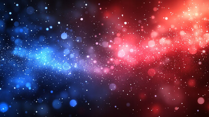 Obraz premium Glowing Red and Blue Lights in a Cosmic Abstract Background a mesmerizing and enchanting visual texture.