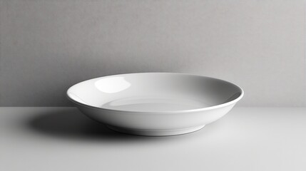 Empty White Bowl  Dining with Food Photography.