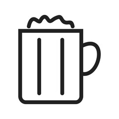Beer icon vector image. Suitable for mobile apps, web apps and print media.