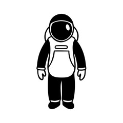 astronaut suit icon, astronaut suit silhouette vector illustration-simple silhouette illustration of astronaut suit, perfect for astronaut suit logos and icons