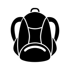back pack icon, back pack silhouette vector illustration-simple silhouette illustration of back pack, perfect for back pack logos and icons