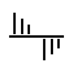 Graphical Representation icon vector image. Suitable for mobile apps, web apps and print media.