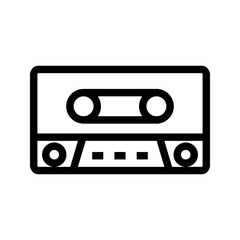 Casette icon vector image. Suitable for mobile apps, web apps and print media.