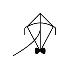 Kite  icon vector stock illustration