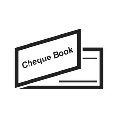 Cheque Book icon vector image. Suitable for mobile apps, web apps and print media.