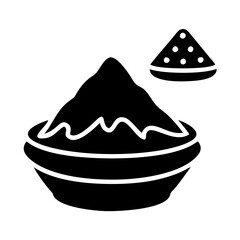 color powder holi icon, color powder holi silhouette vector illustration-simple silhouette illustration of color powder holi, perfect for color powder holi logos and icons