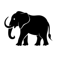 elephant icon, elephant silhouette vector illustration-simple silhouette illustration of elephant, perfect for elephant logos and icons