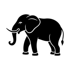 elephant icon, elephant silhouette vector illustration-simple silhouette illustration of elephant, perfect for elephant logos and icons