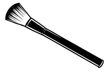 makeup brush  silhouette vector