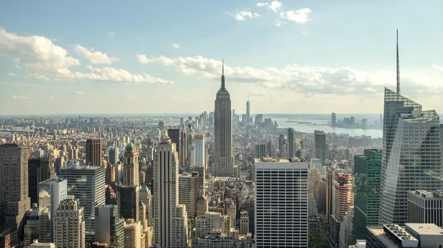 New York City Manhattan midtown buildings skyline