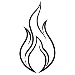 Vector illustration of fire flames