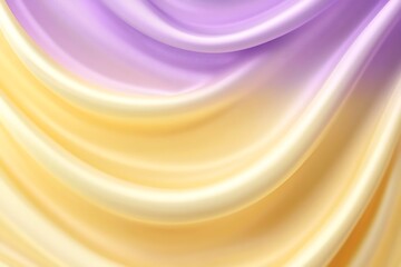 Fluid,  soft fabric folds in gradient pastel shades of lavender and cream