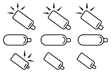 chargesnap boost line art digital payment technology creative concept