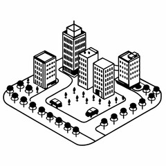 city skyline vector illustration