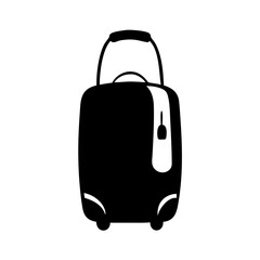 luggage bag icon, luggage bag silhouette vector illustration-simple silhouette illustration of luggage bag, perfect for luggage bag logos and icons