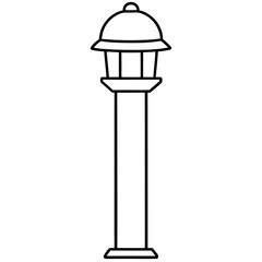 street lamp vector illustration