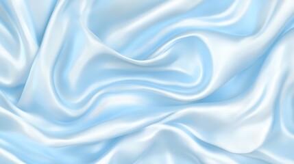 Fototapeta premium Light Blue Draped Fabric Texture