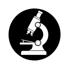 microscope icon, microscope silhouette vector illustration-simple silhouette illustration of microscope, perfect for microscope logos and icons