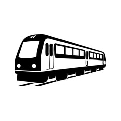 metro train icon, metro train silhouette vector illustration-simple silhouette illustration of metro train, perfect for metro train logos and icons