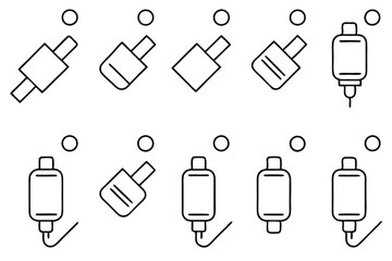 Chargesnap Tap Line Art Modern Digital Illustration Design