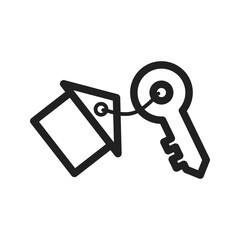 Keys icon vector image. Suitable for mobile apps, web apps and print media.