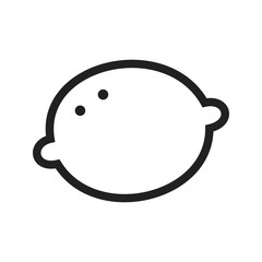 Lemon icon vector image. Suitable for mobile apps, web apps and print media.